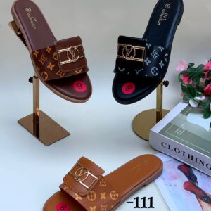 Red Lv slippers